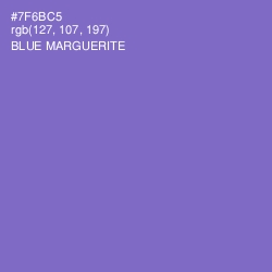 #7F6BC5 - Blue Marguerite Color Image